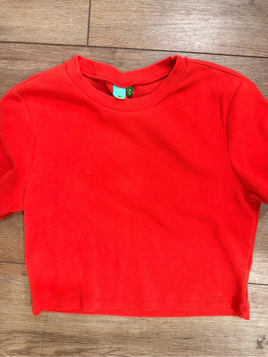 FARM Rio Tops - Farm Rio Red Short-Sleeve Crewneck Top 0489